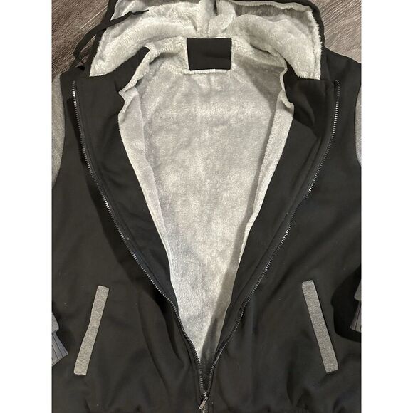 Game of Thrones House Stark Wolf LOGO Men 2XL Winter Hoodie Coat Sweater Jacket - Picture 2 of 12